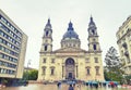 Hungary Budapest St Stephen Basilica along Rhine river and Danube river