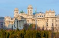 Hungary, ethnographic museum in Budapest, city autumn landscape Royalty Free Stock Photo
