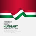 Hungary Independence Day Celebration Creative Design Illustration Vector Template