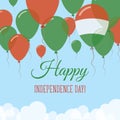 Hungary Independence Day Flat Greeting Card.