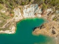 Hungary - Ã¢â¬â¹Mine lake at RudabÃÂ¡nya Royalty Free Stock Photo