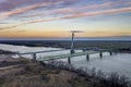 Maďarsko most přes řeka dunaj mezi maďarsko a Slovensko 