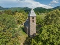 Hungary - Nagyborzsony NagybÃÂ¶rzsÃÂ¶ny - Borzsony hills BÃÂ¶rzsÃÂ¶ny hills and around the forest from drone view Royalty Free Stock Photo