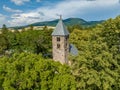 Hungary - Nagyborzsony NagybÃÂ¶rzsÃÂ¶ny - Borzsony hills BÃÂ¶rzsÃÂ¶ny hills and around the forest from drone view Royalty Free Stock Photo