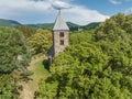 Hungary - Nagyborzsony NagybÃÂ¶rzsÃÂ¶ny - Borzsony hills BÃÂ¶rzsÃÂ¶ny hills and around the forest from drone view Royalty Free Stock Photo