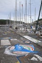 Hungary painting in Horta Harbour - Azores