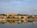 Hungary. Panorama of Budapest with Fishermans bastion. Royalty Free Stock Photo