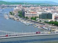 Hungary, panorama of Budapest with Hungarian Parliament and Danube river Royalty Free Stock Photo