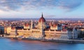 Hungary parliament, Budapest symbol Royalty Free Stock Photo