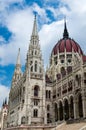 Hungary Parliament dome, gothic art in Budapest