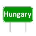 Hungary road sign.