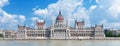 Hungary's Parliament Building panorama Royalty Free Stock Photo