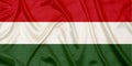 Hungary Silk flag Royalty Free Stock Photo
