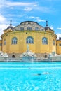 Hungary: Szechenyi bath spa in Budapest. Royalty Free Stock Photo