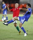 Hungary vs. Israel friendly football game Royalty Free Stock Photo