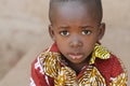Hunger Africa Symbol - Little African Boy with Rice on Mouth