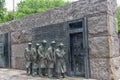 Hunger sculpture of Franklin Roosevelt Memorial Royalty Free Stock Photo