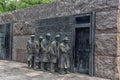 Hunger sculpture of Franklin Roosevelt Memorial Royalty Free Stock Photo