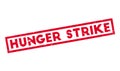 Hunger Strike rubber stamp Royalty Free Stock Photo