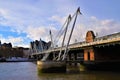 Hungerford Bridge and Golden Jubilee Bridges, London