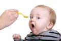 Hungry Baby Boy Royalty Free Stock Photo