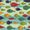 Hungry fish background