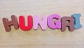 Hungry word form alphabeth toys