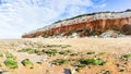 Hunstanton cliff panorama Royalty Free Stock Photo
