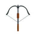 Hunt crossbow icon, flat style Royalty Free Stock Photo