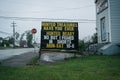 Hunted Treasures Sign, North Sydney, Nova Scotia, Canada