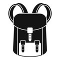 Hunter backpack icon, simple style Royalty Free Stock Photo