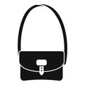 Hunter bag icon, simple style Royalty Free Stock Photo