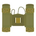 Hunter binoculars icon cartoon vector. Hunt equipment