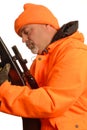 Hunter and gun safety Royalty Free Stock Photo