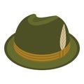 Hunter hat icon, isometric style Royalty Free Stock Photo