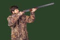 Hunter with his rifle Royalty Free Stock Photo