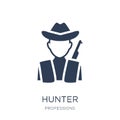 Hunter icon. Trendy flat vector Hunter icon on white background Royalty Free Stock Photo