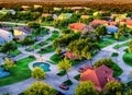 Hunterâs Pond Village Green neighborhood in San Antonio, Texas USA. Royalty Free Stock Photo