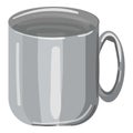 Hunter steel mug icon cartoon vector. Hunt equipment