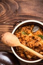 Hunter Stew Bigos Polish Traditional Sauerkraut and Cabbage Dish Royalty Free Stock Photo