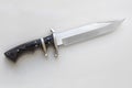 Knife bowie for hunting and assault, survival and wilderness life.