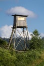 Hunting or birdwatching tower Royalty Free Stock Photo