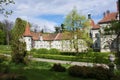 Hunting castle of Count Schonborn in Carpaty Royalty Free Stock Photo