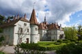 Hunting castle of Count Schonborn in Carpaty Royalty Free Stock Photo