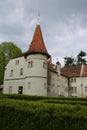 Hunting castle of Count Schonborn in Carpaty Royalty Free Stock Photo