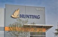 Hunting Energy Services office building facade exterior in Houston, TX.