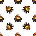 Hunting flat icon pattern Royalty Free Stock Photo
