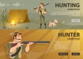 Hunting Horizontal Banners