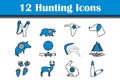 Hunting Icon Set Royalty Free Stock Photo