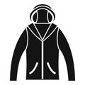 Hunting jacket icon, simple style